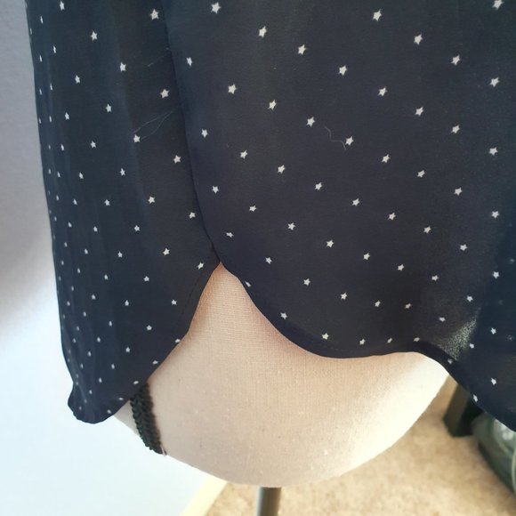 Loft Petite Navy and White Star Print Tank Size SP - Picture 8 of 8